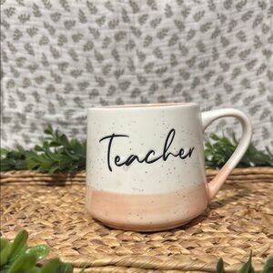 Sheffield Home White and Peach Teacher Mug